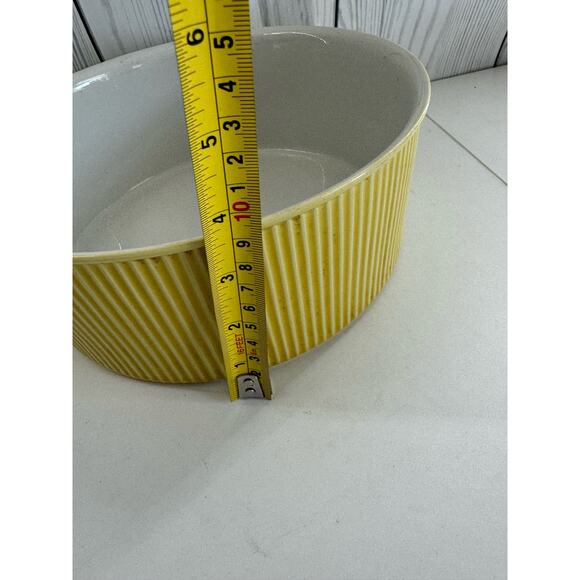 Vintage Villeroy & Boch Set of 3 MCM 50s/60s Nesting Casserole Bowls Yellow - Picture 15 of 16